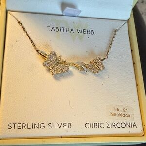 Tabitha Webb Gold Butterfly Necklace